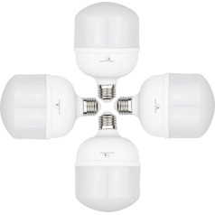 Светодиодная лампа 4x, E27, 28 Вт, 220-240 В AC, холодный белый, 6500K, 2940 лм, MCE302 CW