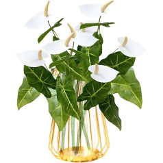 astylishome Декоративные искусственные растения Искусственное растение - набор из 4 искусственных листьев цветы для дома офис балкон стол 4502