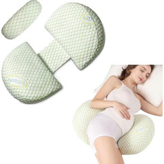 Duscdesp Подушка для беременных, боковая подушка для сна, подушка для беременных регулируемая для беременных женщин, ортопедическая подушка д