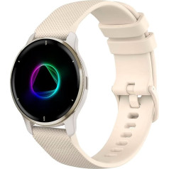 Issinlky Ремешок для Garmin Venu 2 Plus, 20 мм мягкий силиконовый ремешок для Garmin Venu Sq/Sq Music/Venu Sq 2/Sq 2 Music/Vivoactive 3/3 Music/Vivoactive 5/Garmin Venu/Vivomove HR/Forerunner 55 245 645