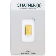 Золото 2 г 2 г золотые слитки чистое золото 999,9 C. Hafner