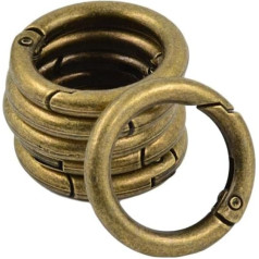 Sharplace 6 штук цинковый сплав круг пружина защелки крючки клип сумочка кошелек плечо ремень брелок брелок восхождение - бронза