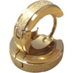 Bungsa Креольские Серьги Пескоструйный 4 мм - 4 Цвета - Нержавеющая Сталь 1 Пара (Серьги Ухо Кафф Шпильки Женщины Мужчины Мода Серьги)