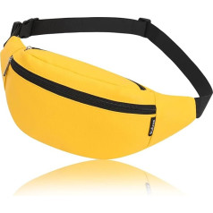 Поясная женская сумка Bum Bag Fashion Waist Bag Waterproof PU Leather Girls Shoulder Bags Mobile Phone Bag Outdoor Sports Running Waist Bag Holiday Money Pouch Pack, желтый