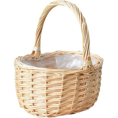 Детская пасхальная корзина, плетеная корзина с ручкой, плетеная корзина, корзина с ручкой, плетеная корзина, корзина для покупок, плетеная 