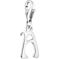 Nenalina Letter A Carabiner Charm Pendant for Charm Bracelet 925 Sterling Silver 713230-000, стерлинговое серебро, без драгоценных камней