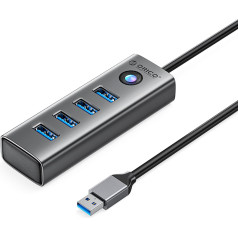 Orico Адаптер-разветвитель PDD4U-U3 4x USB-A - серый