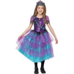Smiffys Deluxe Miss Halloween Prom Costume Girls Purple and Blue