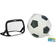 Relaxdays Pop Up Goals Set of 2, складные футбольные ворота для сада, детские ворота с сумкой, В x Ш x Г: 77 x 122 x 83 см, черный