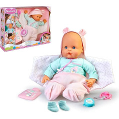 Nenuco - Хорошо ли укрыт мой ребенок? Мягкое тело куклы-младенца, которая заболевает, покрывается, дрожит и температурит, с пустышкой и пинетка