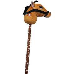 Плюшевая лошадь со звуковыми эффектами, игрушка для катания на лошади для детей от 3 лет, светло-коричневая B