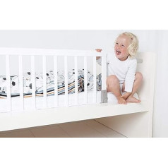 BabyDan White Hardwood Bed Rail 90cm x 45cm