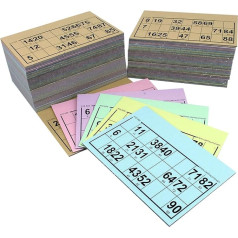 Картонные колоды лото, стандартный размер, толщина 1,5 мм, GTRI96, разноцветные, в упаковке 96 штук, возраст 36+, классика, унисекс, картон, настольн