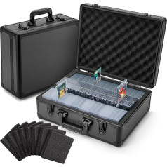 Кейс для торговых карт FunGuys Toploader, 3 ряда, черный, современный