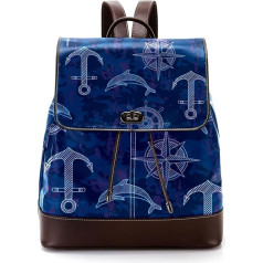 Морской синий персонализированные школьные сумки книжные сумки для подростков, разноцветные, 27x12.3x32 см, рюкзаки-рюкзаки