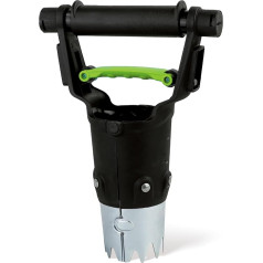 Сажалка для луковиц Hugeleaf, 1,3-5 дюймов глубиной с удобной ручкой, оцинкованная сталь, зазубренный край для посадки тюльпанов, нарциссов, геор