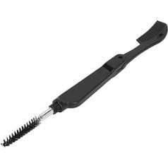 Wimpernbürstenkamm, Leicht, Sauber, Multifunktional, Wiederverwendbar, Wimpernkamm, Bürstenwerkzeuge, Tragbar für Make-up (BLACK)