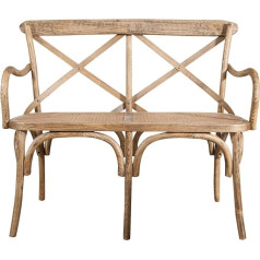 Biscottini Диван балконный, 5 x 90 x 50 см, скамейка из дерева на открытом воздухе, диваны для сада, коричневый, 105,5 x 90 x 50 см