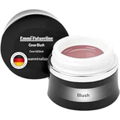 Emmi-Nail Futureline Cover Gel Blush - LED UV Builder Gel для стабильного моделирования ногтей - густая вязкость, скрывает пятна и дефекты - идеально подходит для C Cur