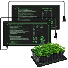 2 Pack MET Сертифицированный Водонепроницаемый Рассада Отопление Мат Крытый Домашний Сад Семена Начиная 10