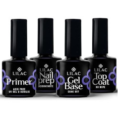 Nailprep Nail Prep - Primer - Base Gel - Top Coat Made in USA für halbpermanenten Nagellack UV Gel