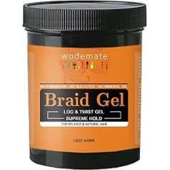 Сильный гель для плетения кос, локонов, косичек, блестящий гель для профессионального кондиционирования и контроля края, длительное дейст