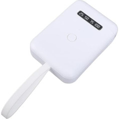 UV-Haarverlängerungslampe, 6 LED-Perlen, 5000-mAh-Akku, Tragbares, Leichtes, Wiederaufladbares Haarverlängerungsgerät mit Batterieanzeige, für den Heimsalon (WHITE)