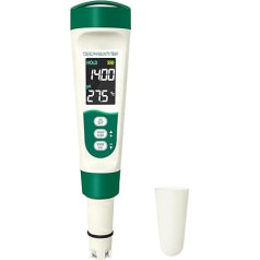 TOFFCAEA PH Meter 2024, цифровой 7-в-1 тестер соленой воды для бассейна для PH, EC, TDS, SALT, S.G, TEMP, ORP, с ЖК-дисплеем, тестер воды для плавательного бассейна, ги
