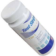 Тест-полоски для воды 7 в 1, тестер для анализа качества воды в бассейне и водопроводе Общая жесткость/Нитрат/Без хлора/Бром/РН/Общая хлорнос