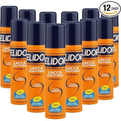 Elidor Скульптурный спрей для волос сильной фиксации Профессиональный лак для волос мини размера Фиксирует без подвеса УФ-защита