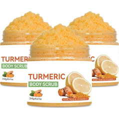 Generisch Sugar Scrub Новый и улучшенный солевой скраб с экстра куркумой, маслом чайного дерева и лимоном, для зоны бикини, скраб для ванны с куркумой