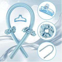 Повязка для завивки волос, набор бигуди для ленивых, шелковая лента для завивки локонов без нагрева, бигуди для сна, мягкая повязка для зави