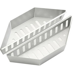 Kohlekörbe 1 Stück/2 Stück galvanisierter Aluminiumkorb for Holzkohlegrills, Holzkohlebrikett, Kohlebrennstoffhalter FüR Hitze(2pcs)