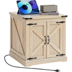 VEVOR Rattan Coffee Table Прямоугольный кофейный столик из полиэтилена ротанга с топом из МДФ в стиле бохо с местом для хранения и металлическими петл