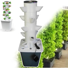 Аэропонная башня гидропонная система выращивания в помещении 6 этап 30 отверстий система выращивания без почвы выращивание сад аэропоники 