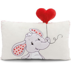 NICI Подушка Love Elephant 43 x 25 см бежевая - пушистая подушка для мальчиков, девочек, младенцев и любителей плюшевых игрушек: Идеально подходит для 