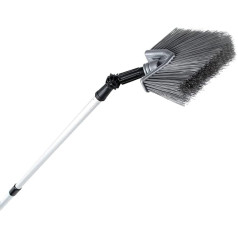 Телескопический шест 4 метра с треугольной метлой с немецкой резьбой Угловой наконечник и адаптер Компактная алюминиевая штанга Выдвижна