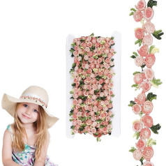 5 ярдов / 4,57 метра Кружевная лента, цветочные границы и ленты, границы для шитья, ткань, кружевная отделка, цветы, самоклеящиеся границы, для 