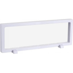 карта поиска 1 x белый плавающий тонкий фольгированный ящик ABS рамка с основанием 30x11x2cm