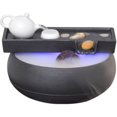 Фонтан в помещении Водопад Струящаяся вода привлекает богатство Дзен водный объект Керамическая циркуляция Фэн-шуй колесо Офисный настол