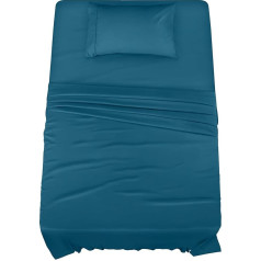 Utopia Bedding Double Duvet Cover Set - 3 Piece Bedding Set - Brushed Microfiber - Shrink Resistant and Fade Resistant - Easy Care (Double, Denim Blue)