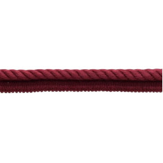 1см шнур Basic Collection Solid Twisted Lip Rope Cord (Style # 0038EMPS) Wine Red # J18 (Burgundy) 21.5m