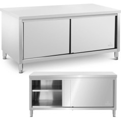 Стол для кейтеринга с раздвижной дверью 180 x 80 x 87 см до 500 кг