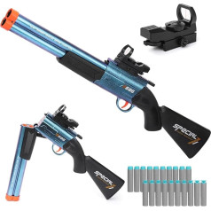 Детский игрушечный пистолет Kufanda, двуствольный бластерный пистолет из EVA-пены, дробовик с 20 дротиками для подарков детям и взрослым от 8 лет,