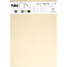 Clairefontaine PaintOn 975413C Бумага для рисования 59,4 x 84 см 250 г Разноцветная упаковка из 12 листов