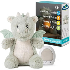 Cloud.b LoveLight™ Buddies - Дракон Дрейк | Успокаивающие звуки | Запись голоса | Встряхни и играй | Мягкий свет