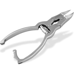 Ножницы для ногтей с двойным редуктором из нержавеющей стали для сильных утолщенных ногтей