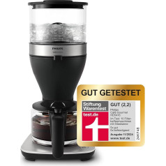 Капельная кофеварка Philips - объем 1,25 л, до 15 чашек, кипячение и заваривание, черный/серебристый (HD5416/60)