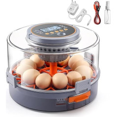 OneAmg Полностью автоматический инкубатор на 12 яиц с автоматическим переворачиванием яиц, контролем температуры и влажности, инкубатор для я