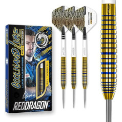 Набор для дартса RED DRAGON Luke Humphries TX3 Gold SE 22 g Premium Tungsten Steeltip Dart Set with Flights and Shaft